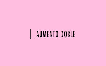 Palillo #10: Aumento de puntos doble