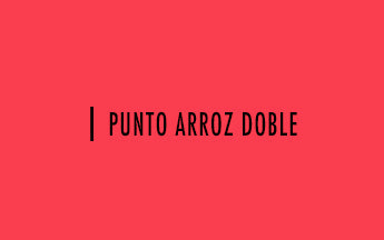 palillo punto arroz doble