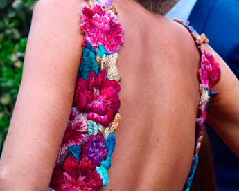 Vestidos de novias - bordado en tul