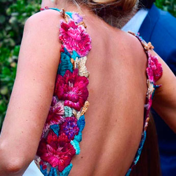 Vestidos de novias - bordado en tul