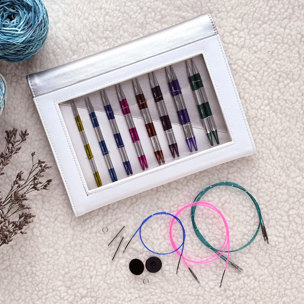 Set Deluxe Palillos Intercambiables Smartstix 8 pares - KnitPro