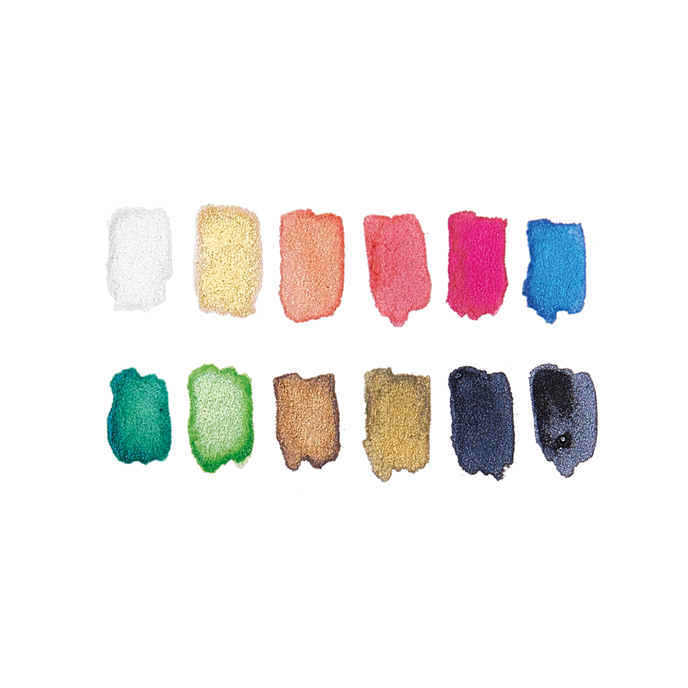 Acuarelas Art 12 Colores Metalizados
