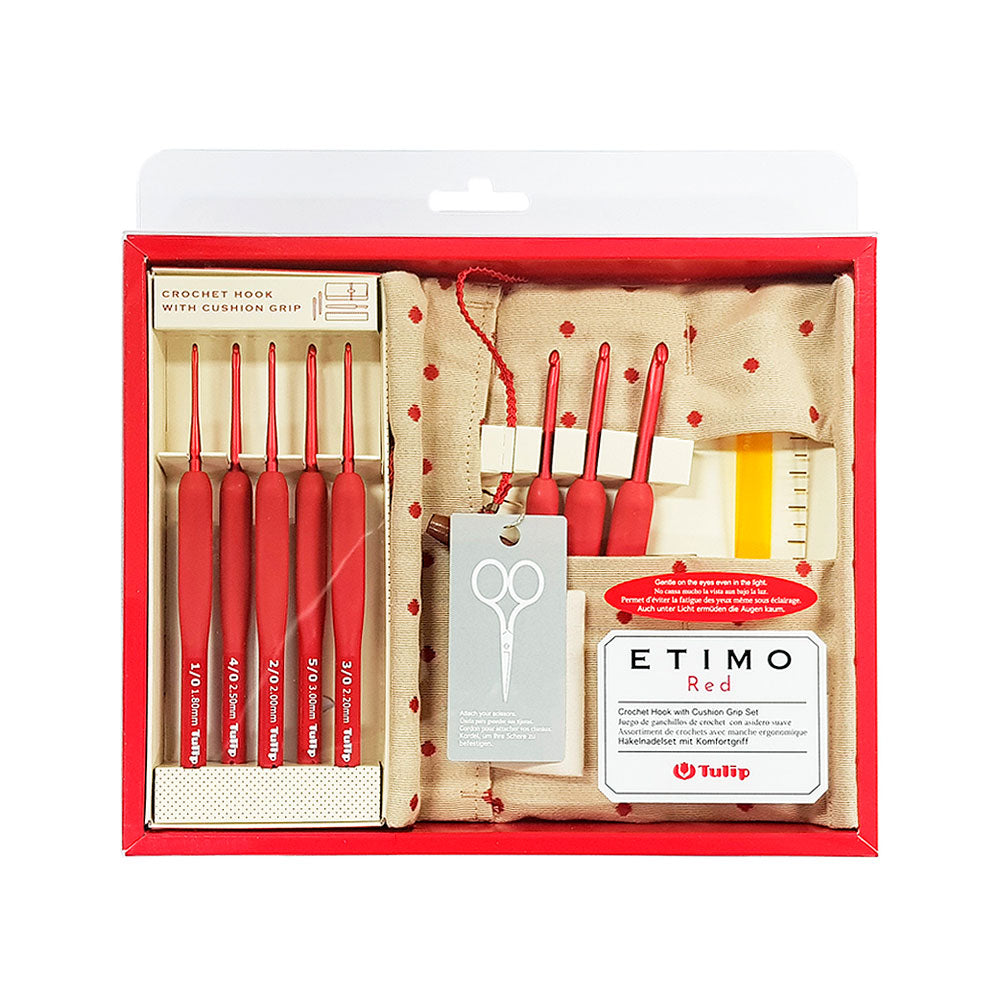 Set Crochet Etimo Rojo - Tulip