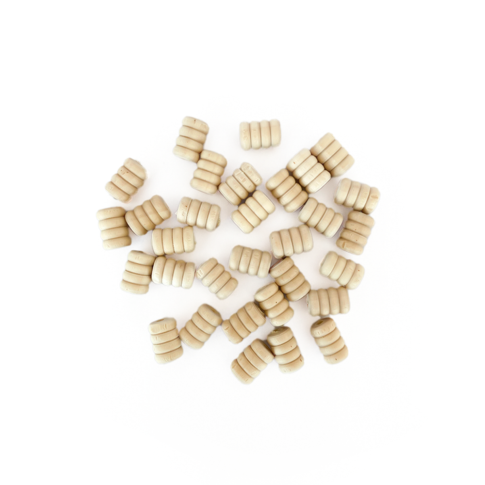 Cuenta Madera Tubular Rayas 30 UN