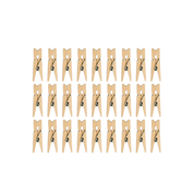 Mini Pinzas Natural 3,5cm 27 Un