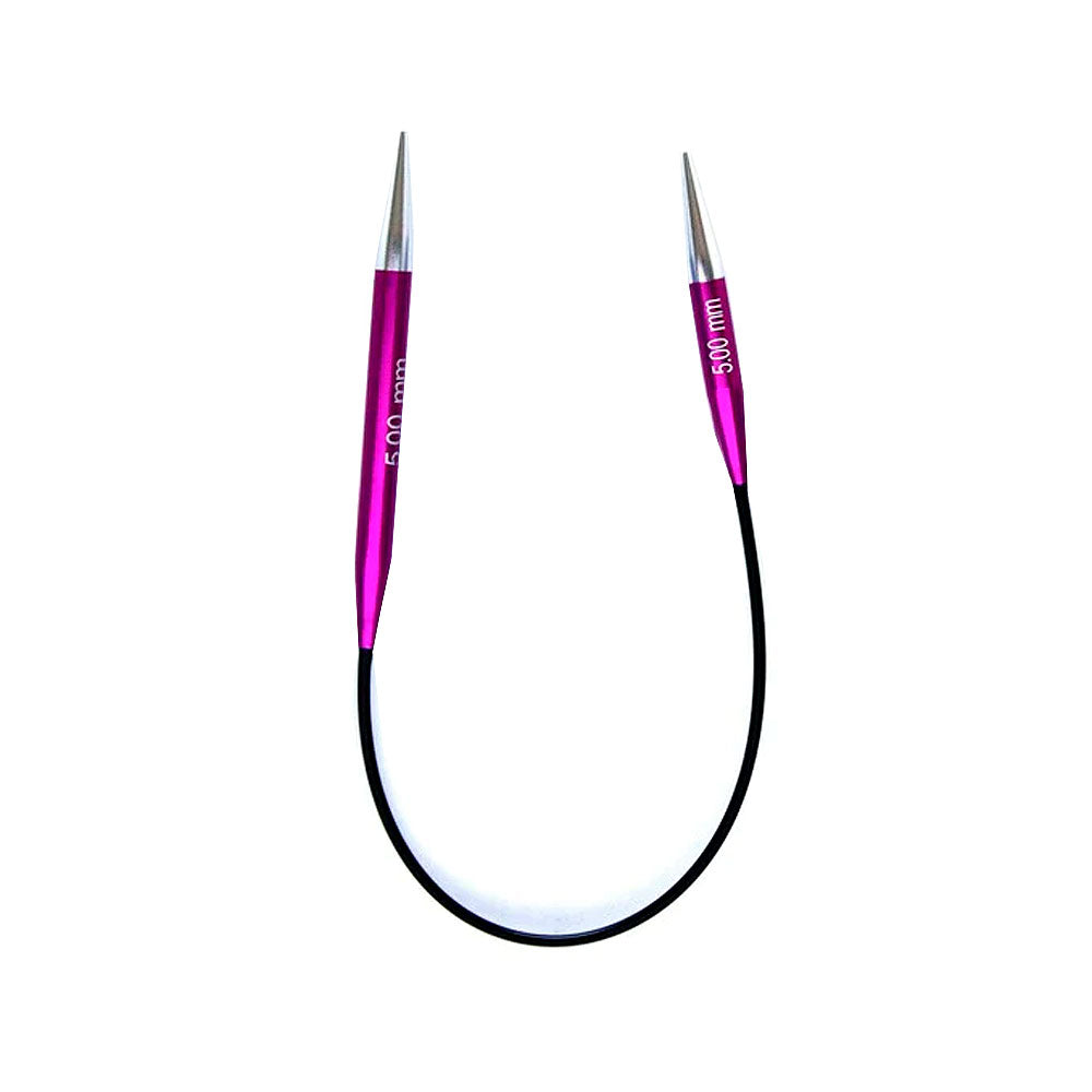 Palillo Circular Asimétrico Zing 25 cm - Knit Pro