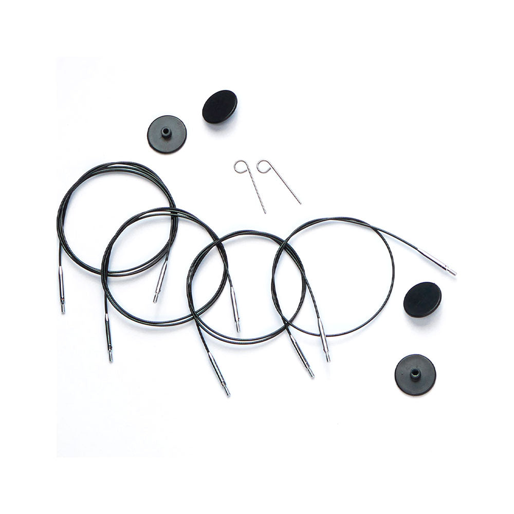 Cable Giratorio Nylon Silver - Knit Pro
