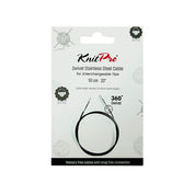 Cable Giratorio Nylon Silver - Knit Pro