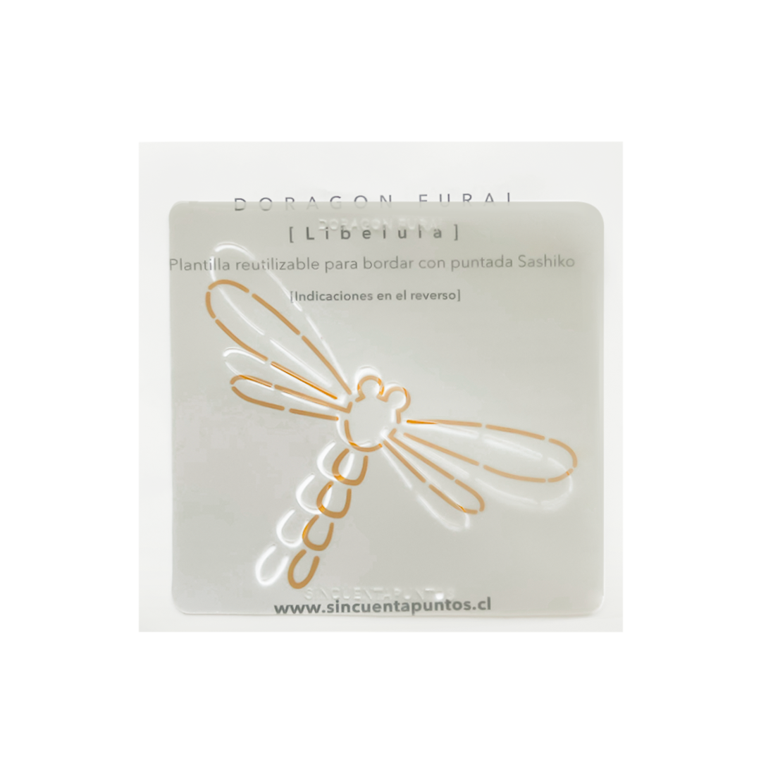 Plantilla Chica Sashiko Libélula