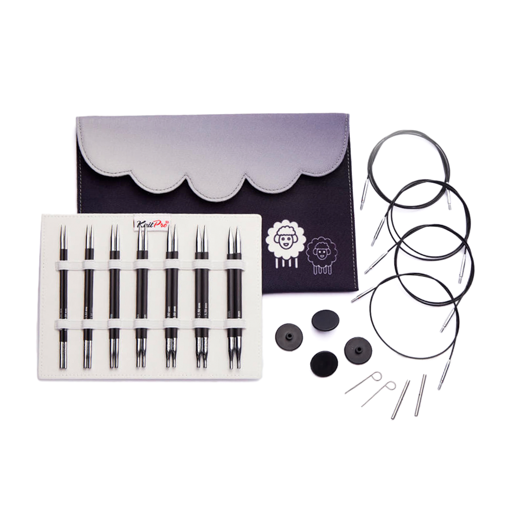 Set Deluxe Palillos Intercambiables Karbonz Knit Pro