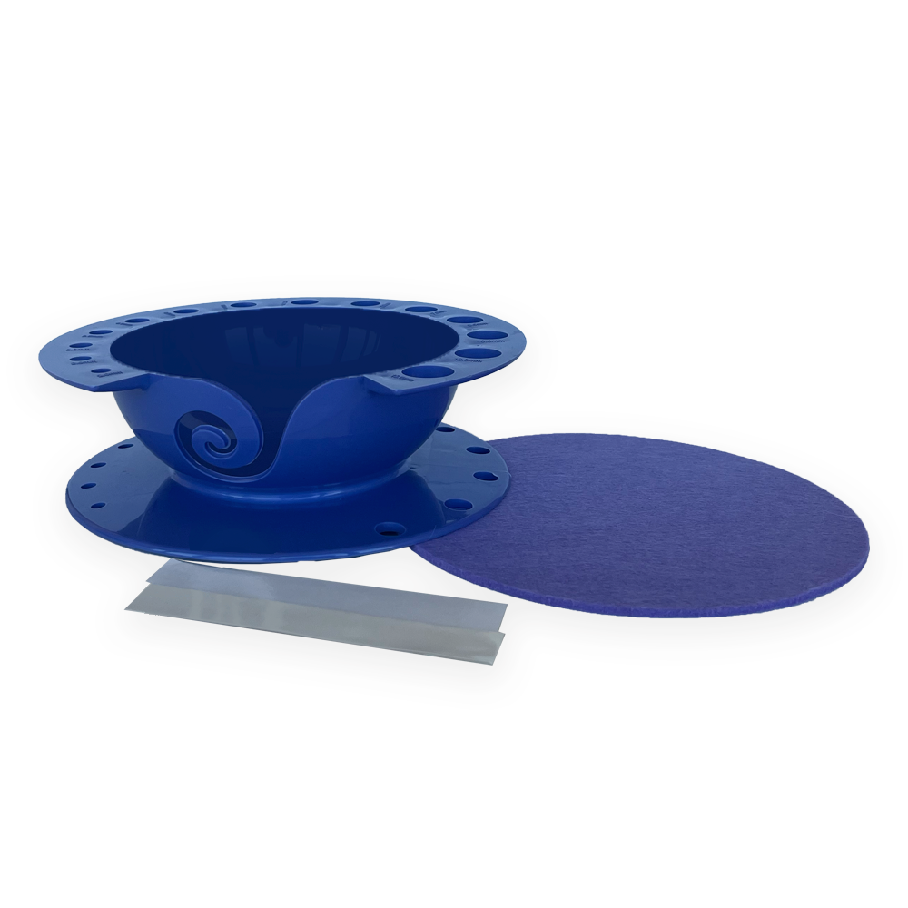 Porta Ovillo con Crochet