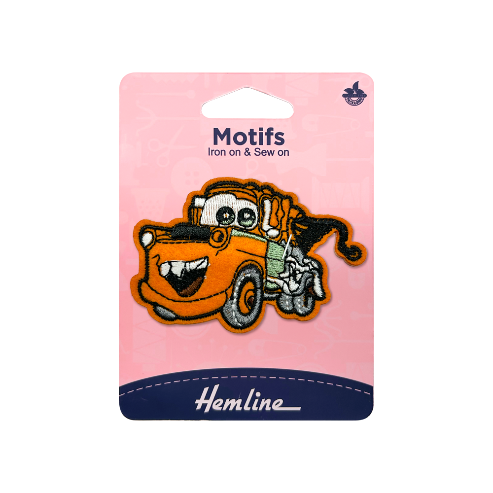Parche Iron-On Mate Cars 7.7X5Cm