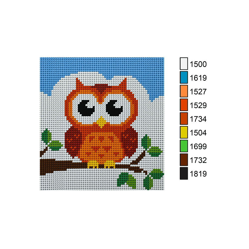 Esterilla Buho 15x15