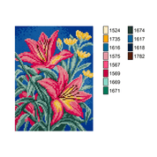Esterilla Lirios 18x24