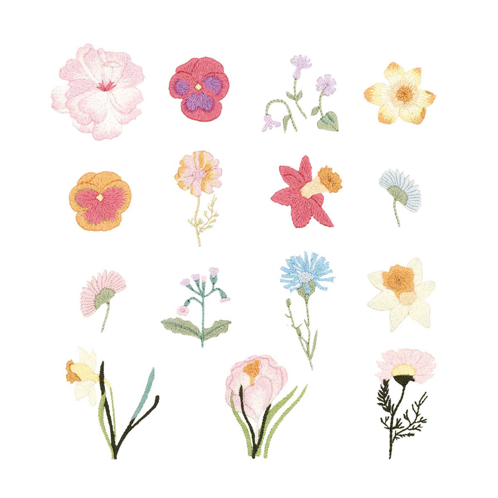 Kit Pega y Borda Flores