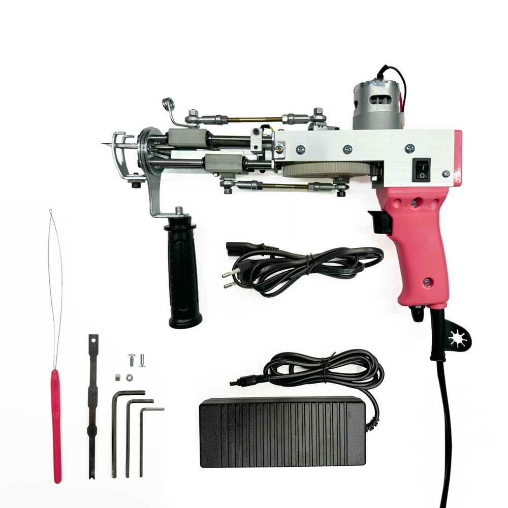 Pistola Tufting 2 en 1 Loop And Cut Rosada