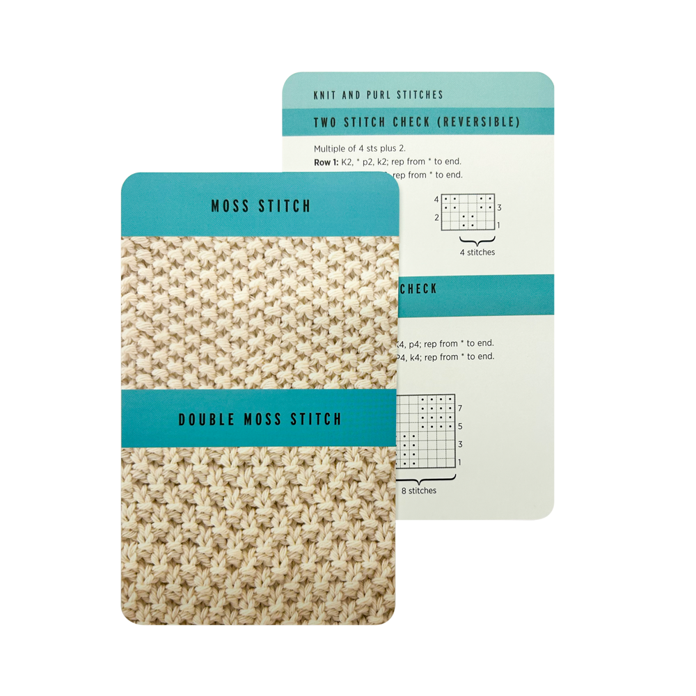Knitting Stitches Card Deck - Claire Crompton