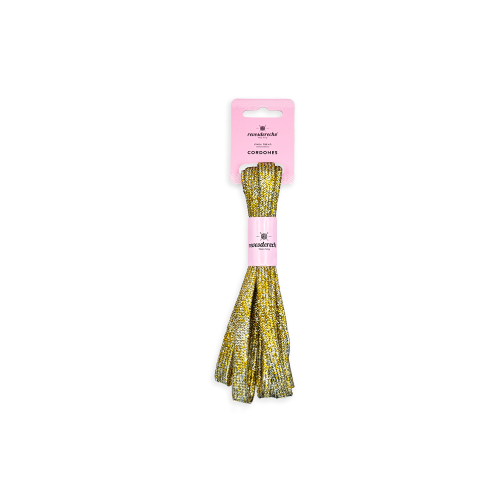 Cordones Planos con Glitter 110 cm - Revesderecho