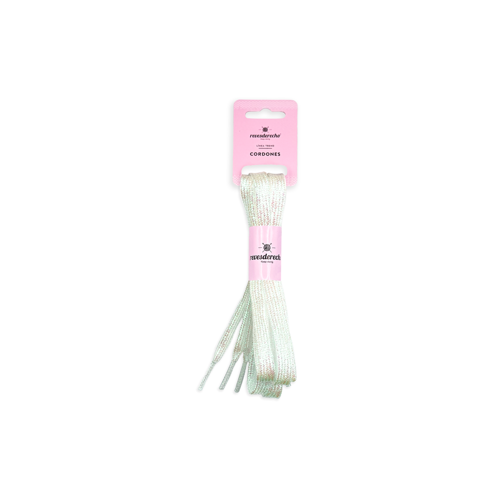 Cordones Planos con Glitter 110 cm - Revesderecho