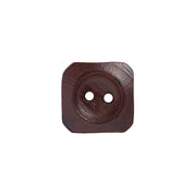 Botón Madera Cuadrado Café Oscuro