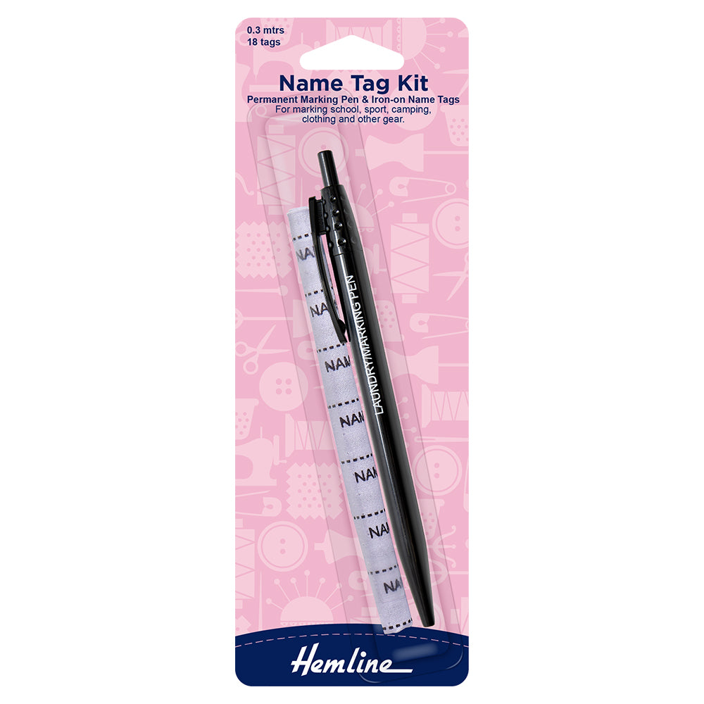 Kit Etiquetas Termoadhesivas con Plumón Permanente - Hemline