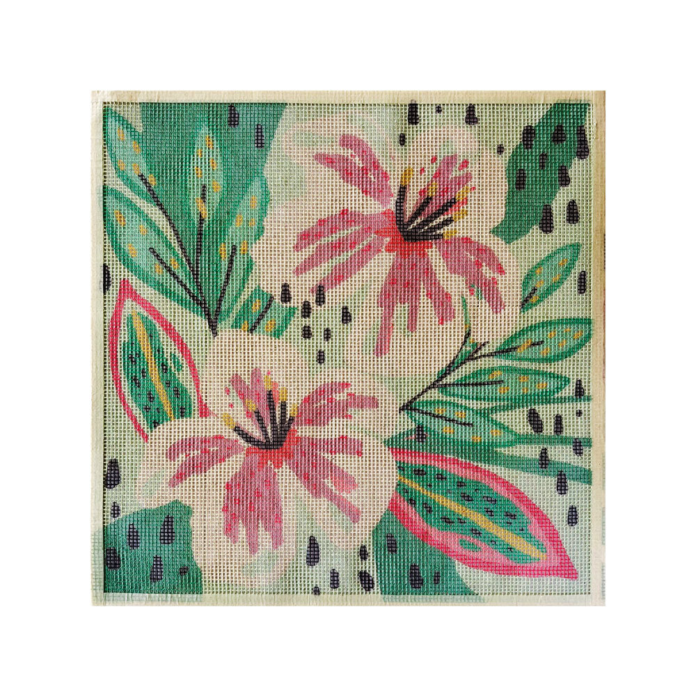 Esterilla Hibiscus Menta 40x40