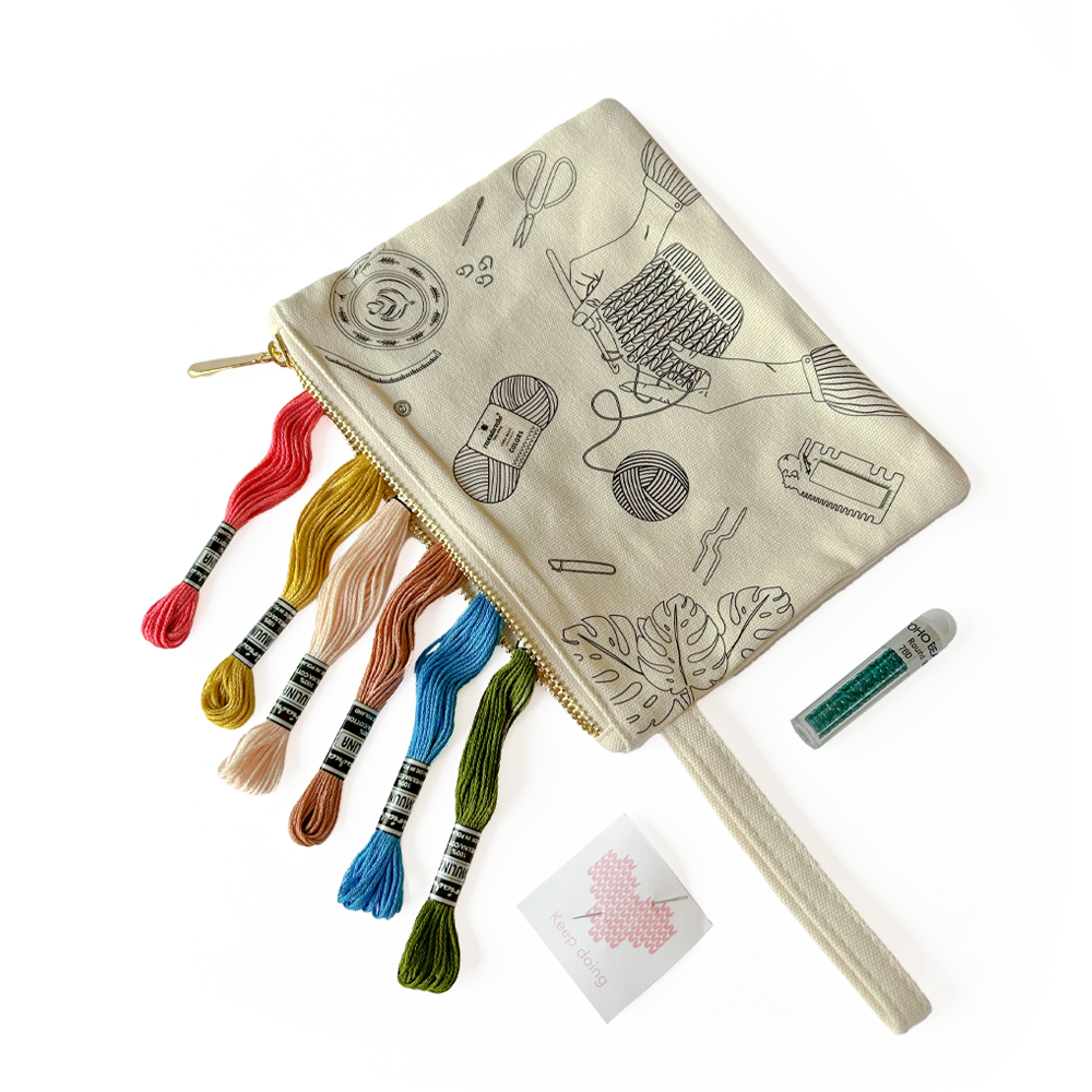 Kit de Bordado Estuche Knit Lover - Revesderecho