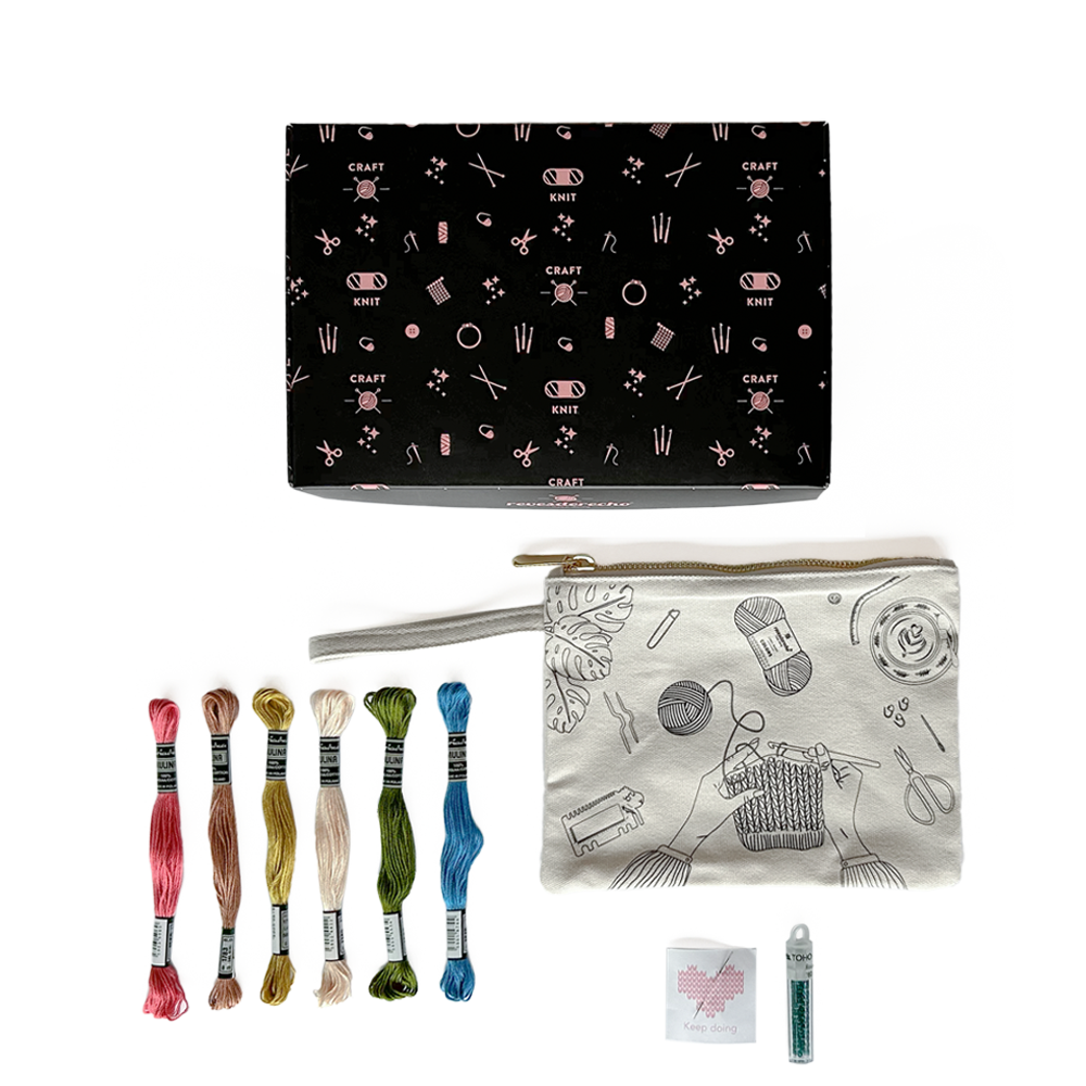 Kit de Bordado Estuche Knit Lover - Revesderecho