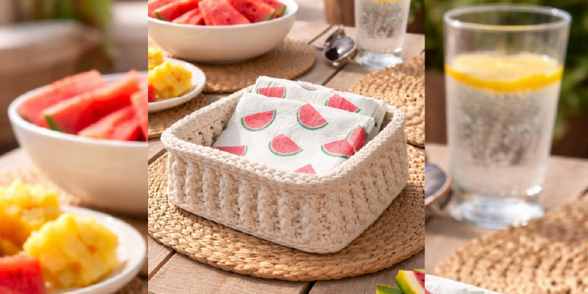 Canasto a Crochet - MallPlaza La Serena - @laclauypunto (23-01 11.00 hrs)