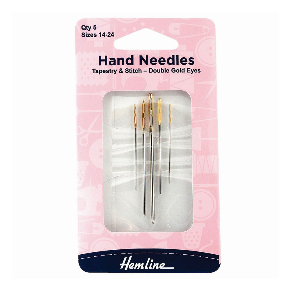 Aguja tapestry doble ojo Hemline