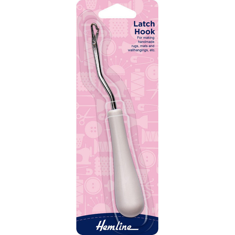 Latch hook mango blanco