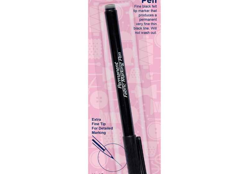 Lápiz marcador permanente extra fino negro Hemline