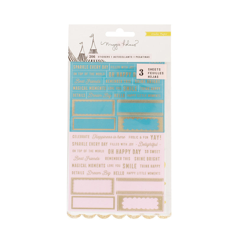 CP MH CAROUSEL CLEAR STICKERS