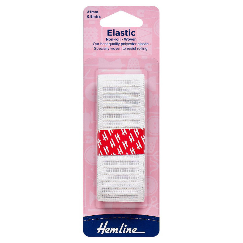 Elástico reforzado blanco Hemline