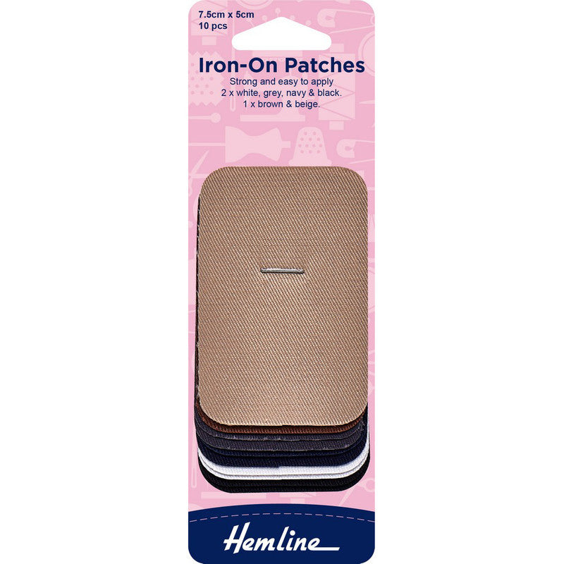 Parche Iron-on Surtidos 10 un Hemline