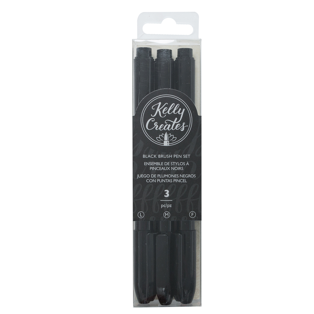 Set Bol&iacute;grafos 3 unidades Negro
