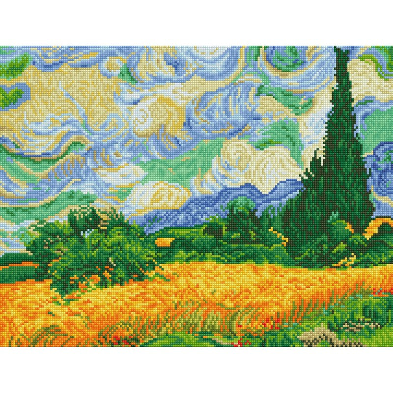 Kit d.dotz wheat fields (van gogh) 40 x 50cm
