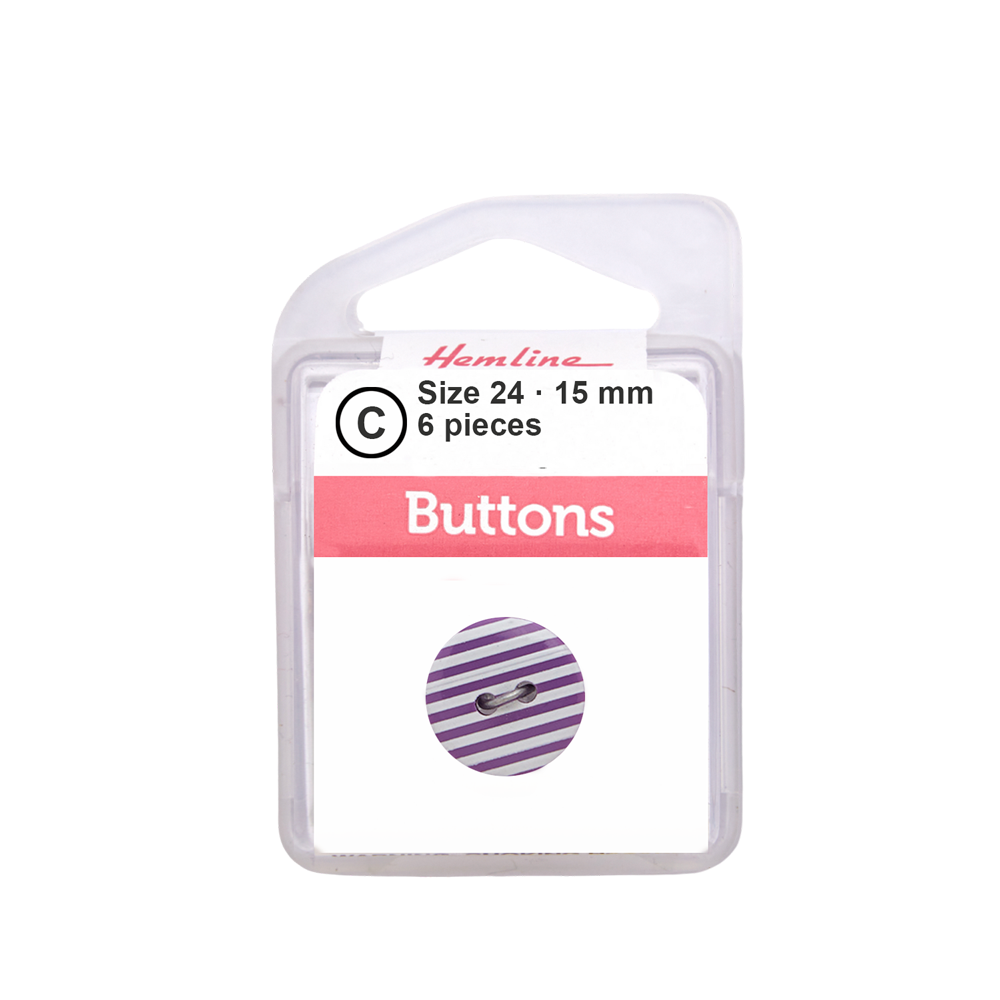 Bot&amp;oacute;n Pl&amp;aacute;stico L&amp;iacute;neas Lila