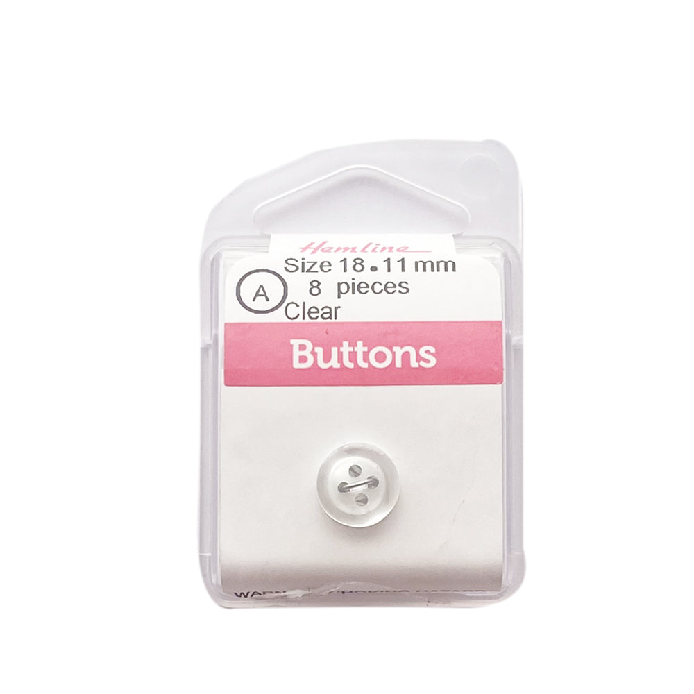 Botón Plástico Blanco Brillante