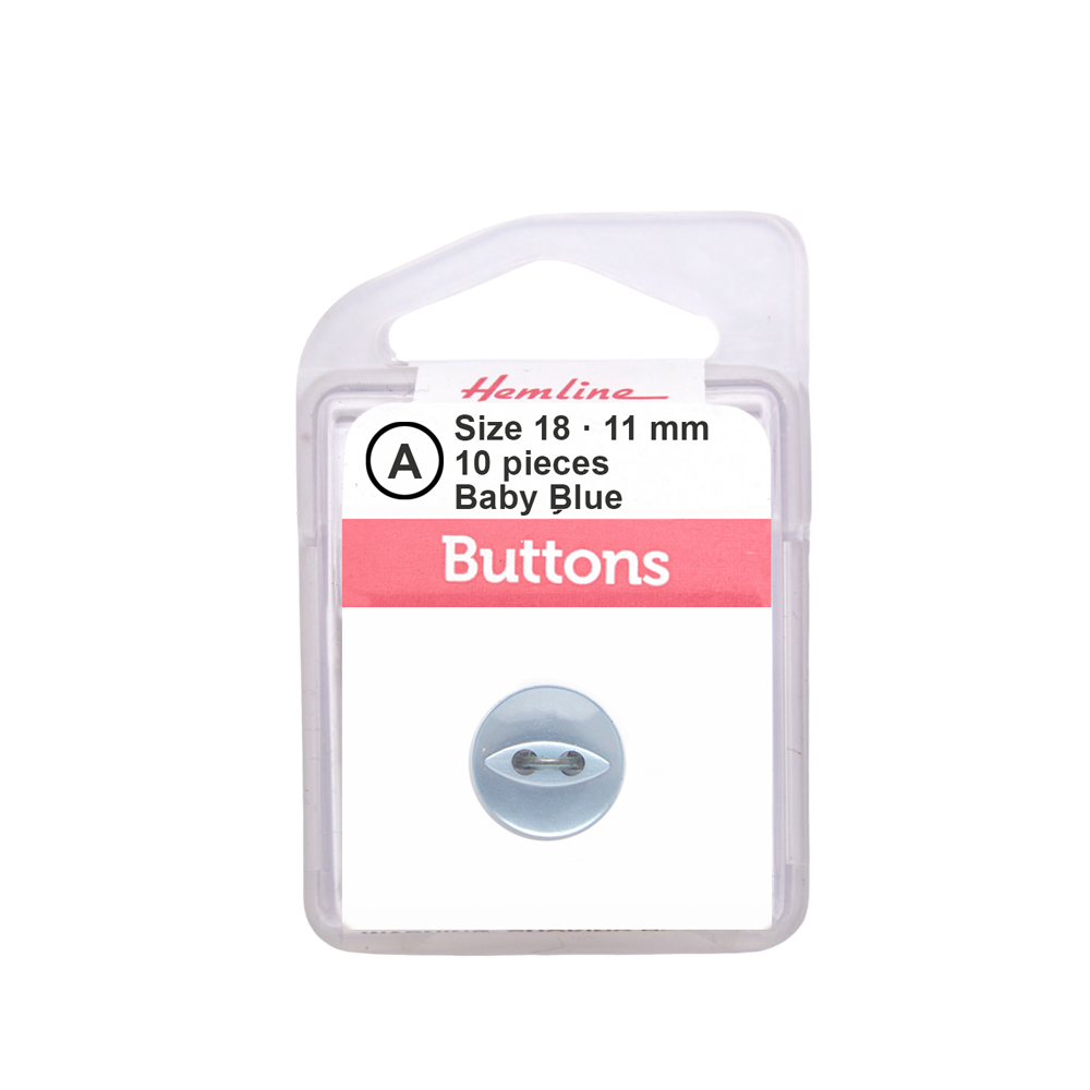 Bot&amp;oacute;n Pl&amp;aacute;stico Ojo de Pez Celeste