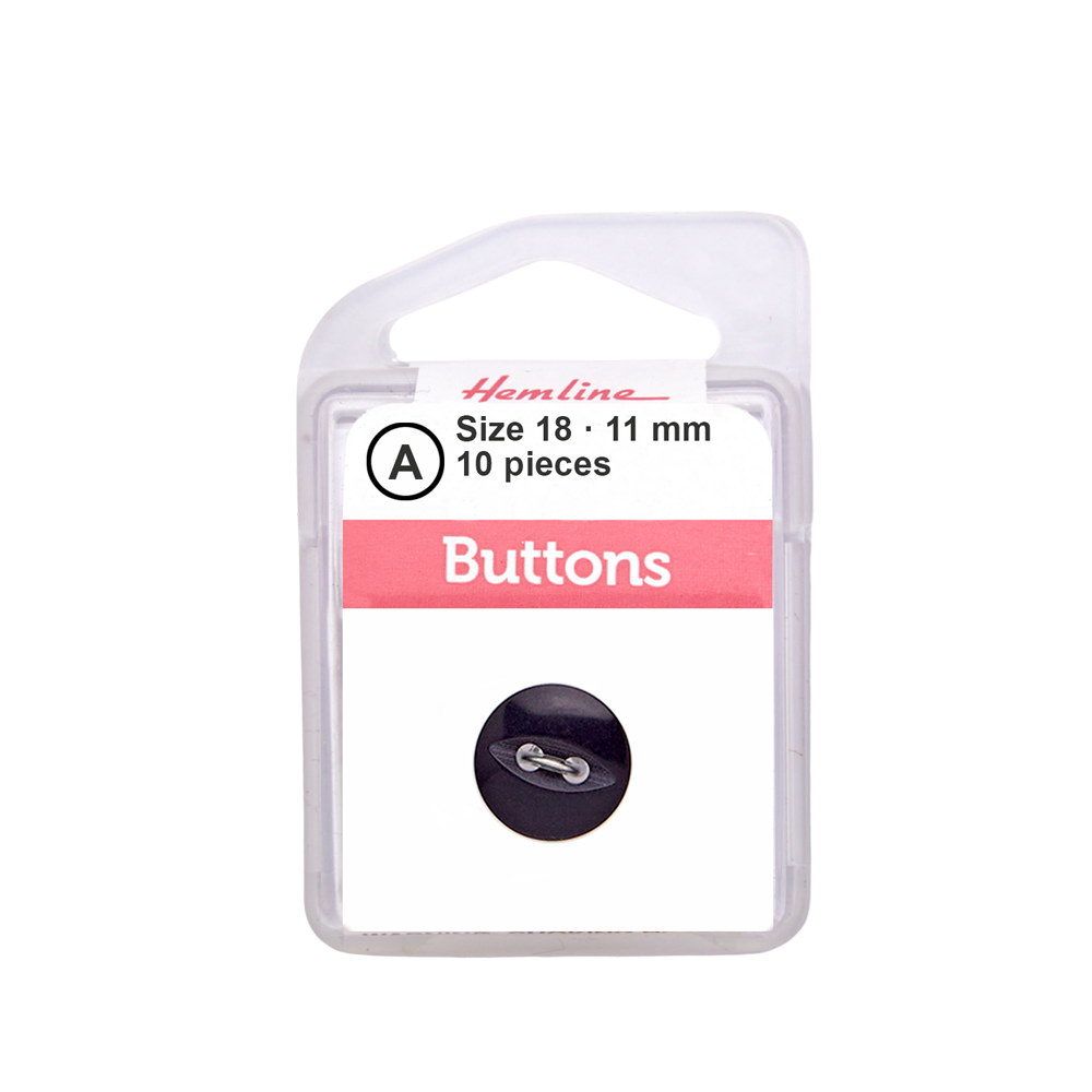 Bot&amp;oacute;n Pl&amp;aacute;stico Ojo de Pez Azul Marino