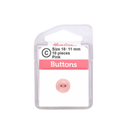 Bot&oacute;n Pl&aacute;stico Borde Cuerda Rosado