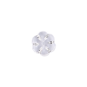 Bot&oacute;n Pl&aacute;stico Flor Blanco