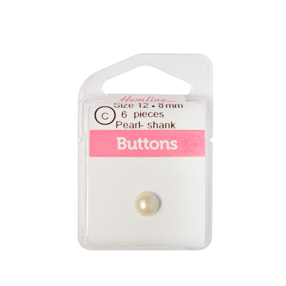 Bot&amp;oacute;n Perla Redondo Crema