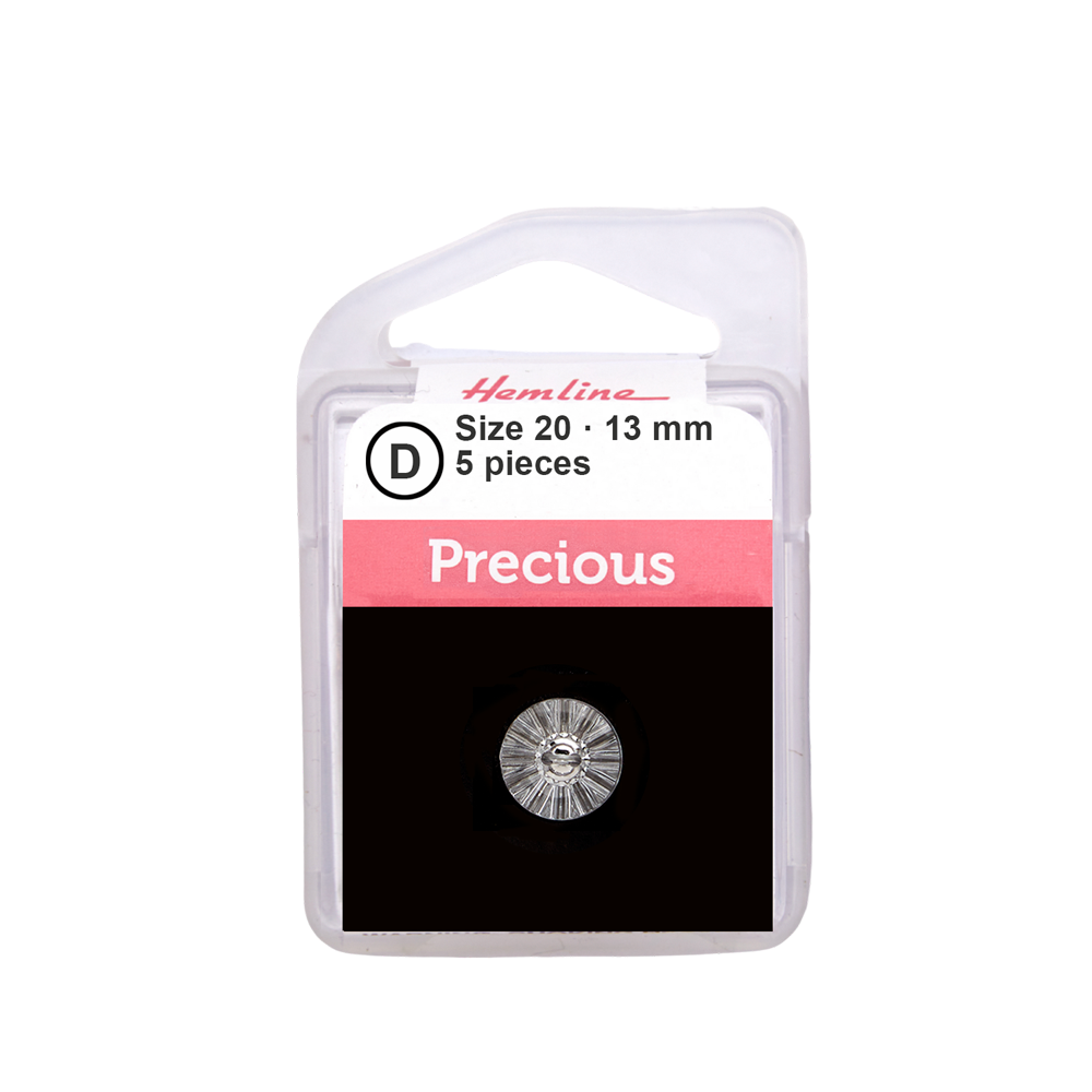 Bot&amp;oacute;n Pl&amp;aacute;stico Cristal Redondo Claro