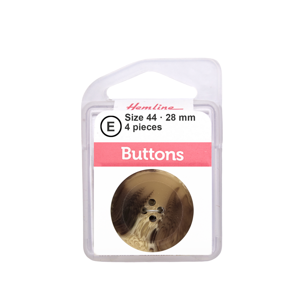 Bot&amp;oacute;n Pl&amp;aacute;stico Marmoleado Caf&amp;eacute;