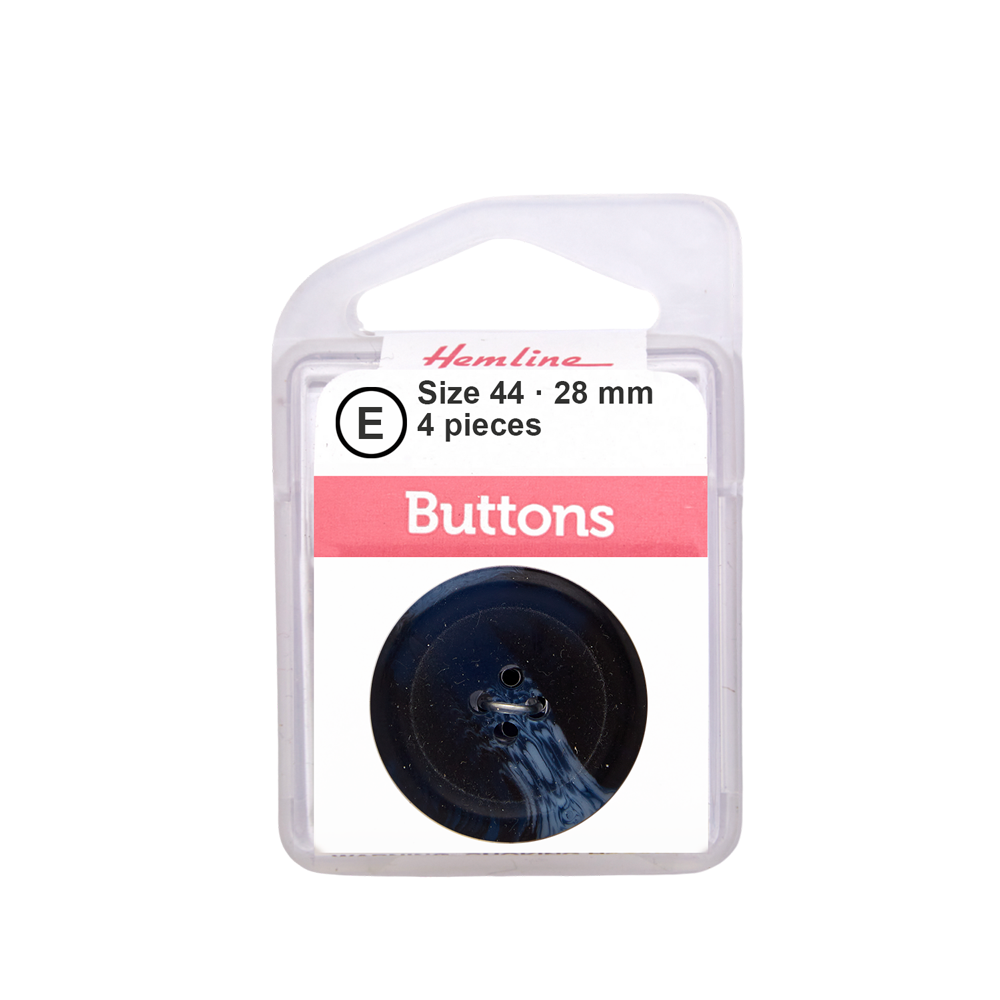 Bot&amp;oacute;n Pl&amp;aacute;stico Marmoleado Azul