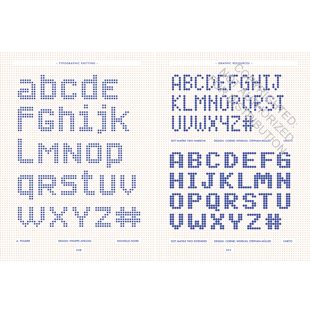 Typographic Knitting: From Pixel to Pattern - Rüdiger Schlömer