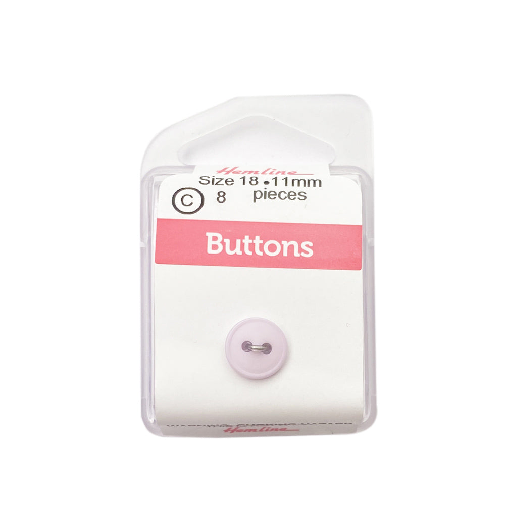 Botón Plástico Redondo Lila