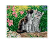 Kit de Esterilla para Bordar Gatitos 18x24 Ariadna